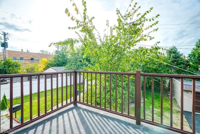 view of balcony