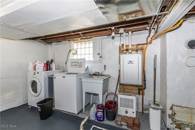 laundry area featuring independent washer and dryer