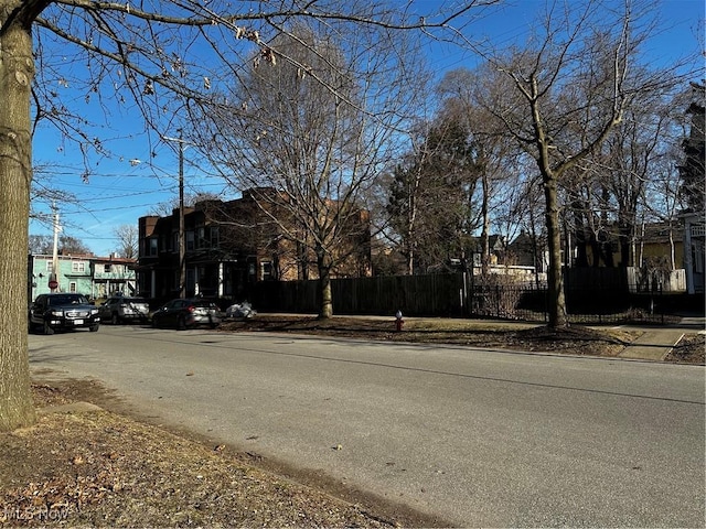 view of street with sidewalks and street lighting