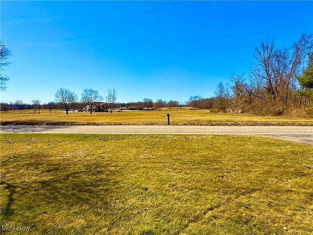 view of yard featuring a rural view