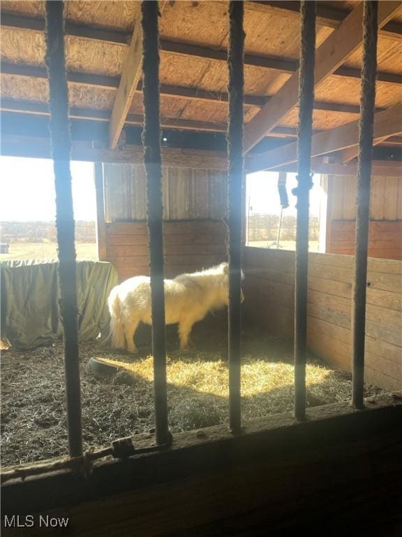 view of horse barn