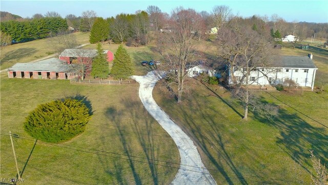 3390 Meese Rd NE, Louisville, OH 44641 - aerial view with a rural view