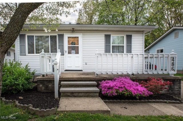 view of front of home