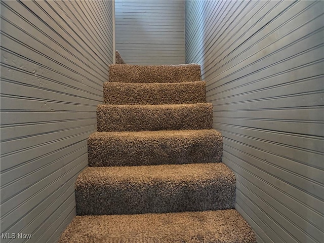view of staircase