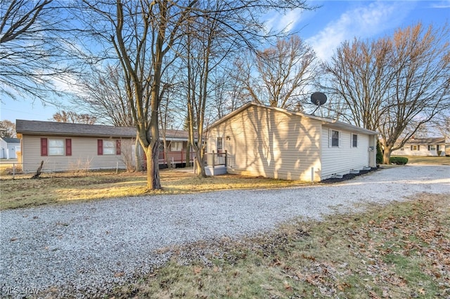 view of front of home