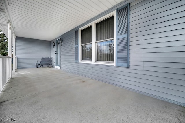 view of patio / terrace featuring a porch