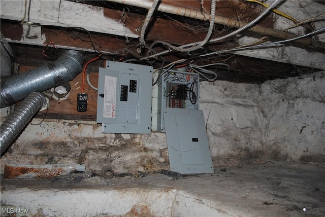 utility room featuring electric panel