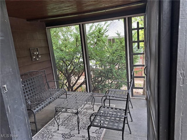 sunroom / solarium with plenty of natural light