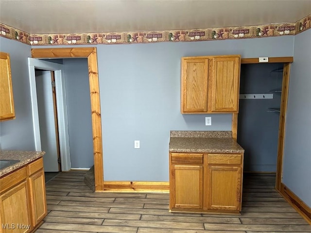 2046 Ohio Ave, East Liverpool, OH 43920 - kitchen featuring baseboards and light wood-style floors