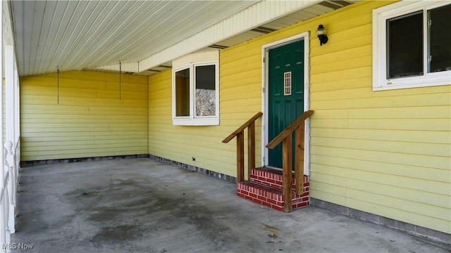 view of patio / terrace with entry steps