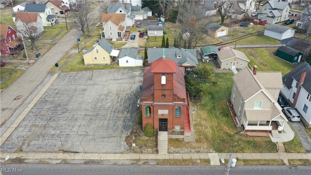 birds eye view of property featuring a residential view