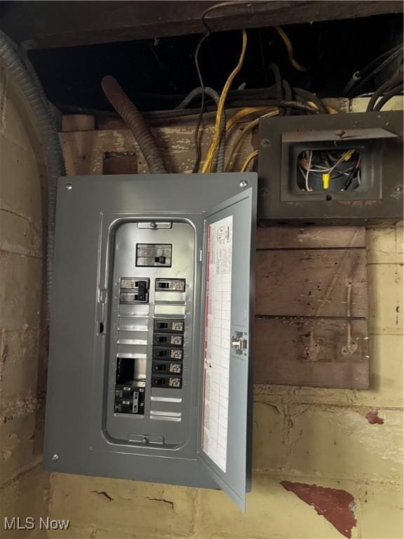 utility room featuring electric panel