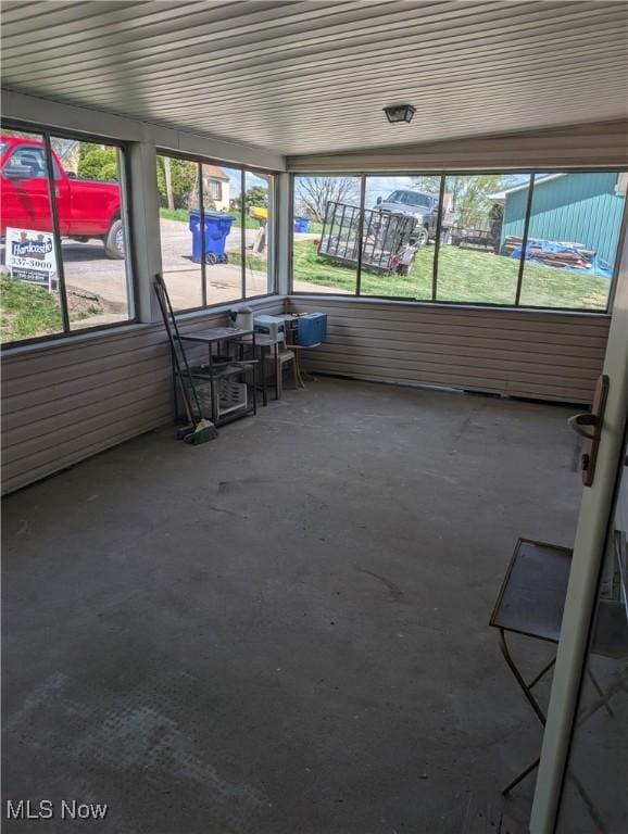 view of sunroom