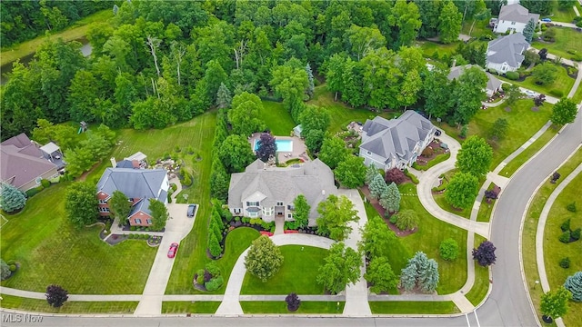 bird's eye view featuring a residential view