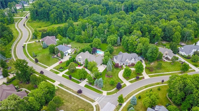 birds eye view of property featuring a residential view