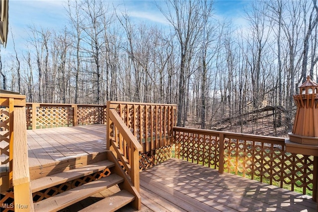 421 Hills Creek Rd, Brookfield, OH 44403 - view of wooden deck
