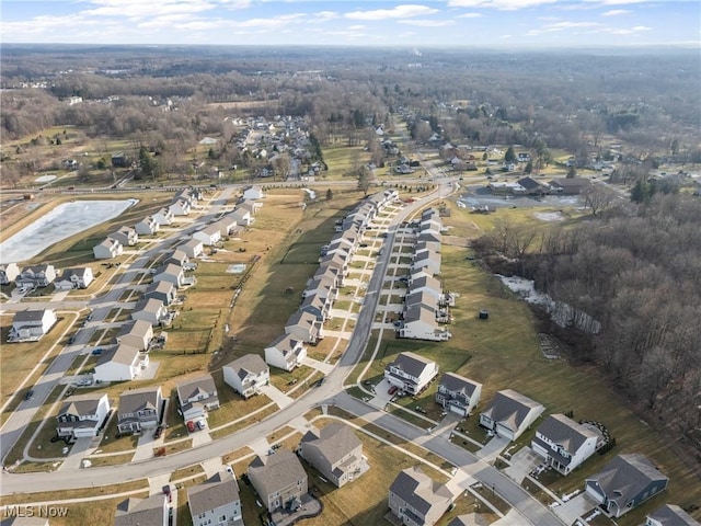 drone / aerial view featuring a residential view