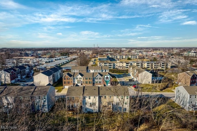 aerial view featuring a residential view