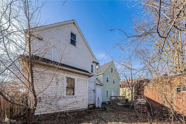 view of side of property