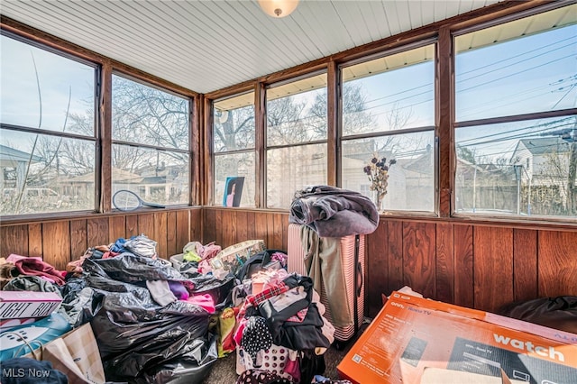 sunroom featuring plenty of natural light