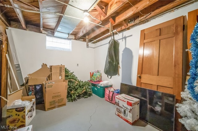 view of storage room