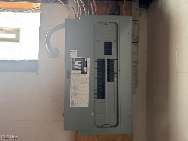 utility room featuring electric panel