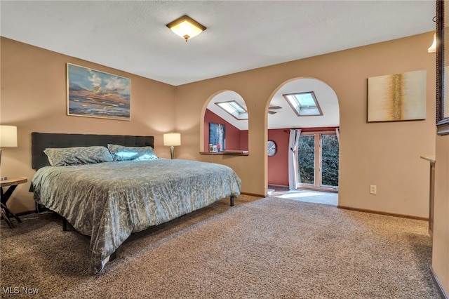 1580 Salway Ave SW, North Canton, OH 44709 - bedroom with lofted ceiling, baseboards, and carpet floors