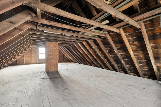 view of attic