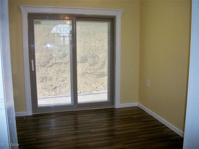 8045 State Route 555, Cutler, OH 45724 - interior space with dark wood-style floors and baseboards