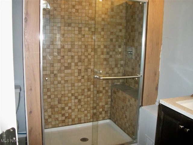 8045 State Route 555, Cutler, OH 45724 - full bathroom with vanity and a shower stall