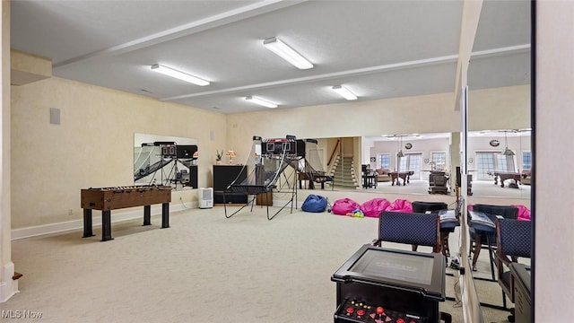 1524 Eagle Watch St NE, Canton, OH 44721 - workout room featuring baseboards and carpet floors