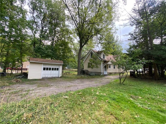 5208 Orchard Park Dr, Parma, OH 44134 - view of yard with an outbuilding and a detached garage