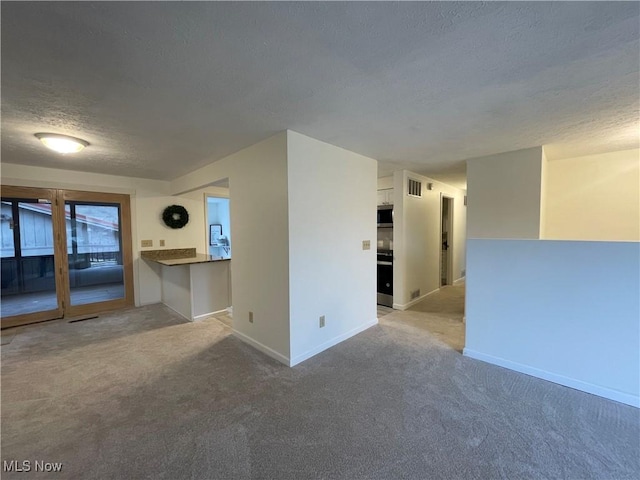 1984 Hebron Rd, Saint Marys, WV 26170 - unfurnished room featuring a textured ceiling, carpet floors, and baseboards