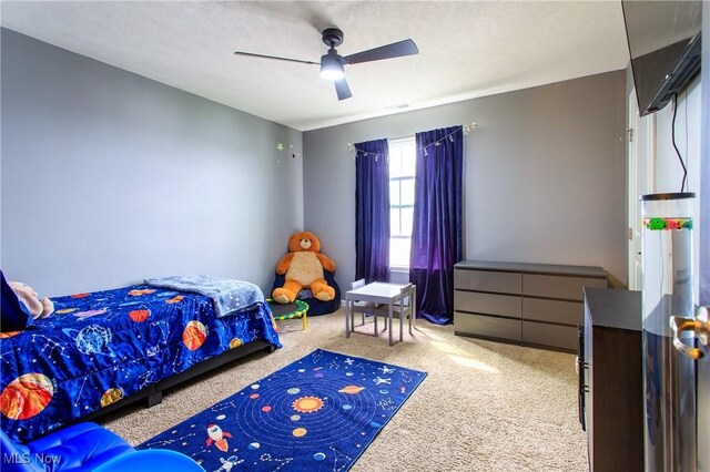 784 Hilliary Ln, Aurora, OH 44202 - carpeted bedroom with a ceiling fan