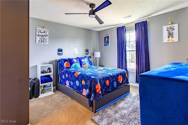 784 Hilliary Ln, Aurora, OH 44202 - carpeted bedroom featuring a ceiling fan