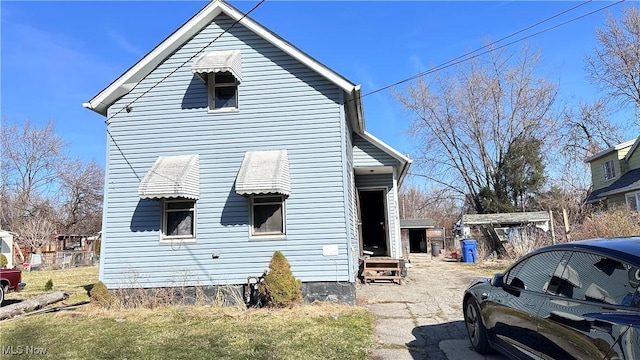 view of side of home