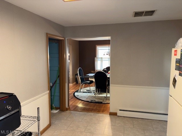 1317 Hartzell, Niles, OH 44446 - hallway with visible vents, baseboards, and baseboard heating