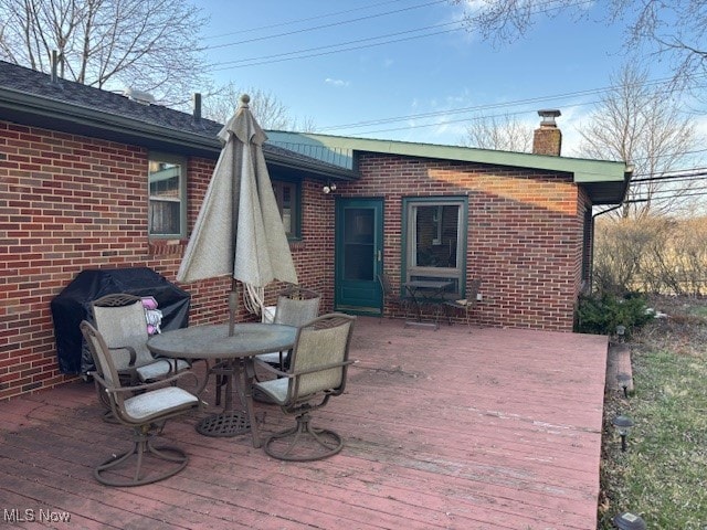 1317 Hartzell, Niles, OH 44446 - wooden terrace featuring outdoor dining space
