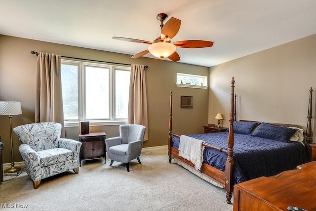 1581 E 118th St, Cleveland, OH 44106 - bedroom with light colored carpet and a ceiling fan