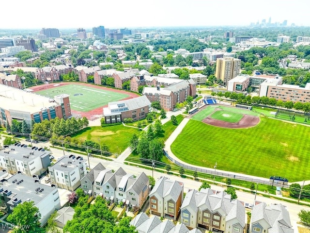 1581 E 118th St, Cleveland, OH 44106 - drone / aerial view featuring a city view