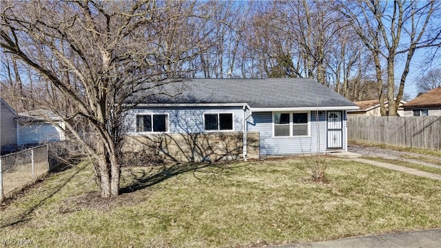 view of outbuilding with a fenced backyard