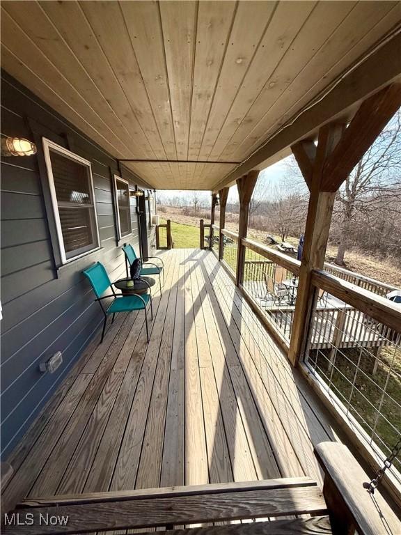 16223 Wooly Bear Ln, Kimbolton, OH 43749 - view of wooden terrace