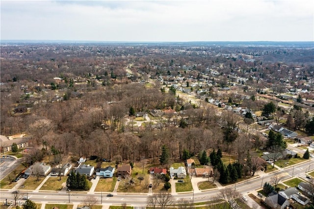 drone / aerial view featuring a residential view