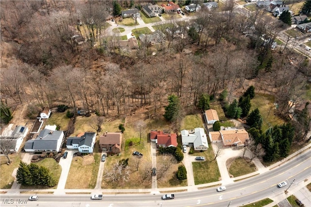 bird's eye view featuring a residential view