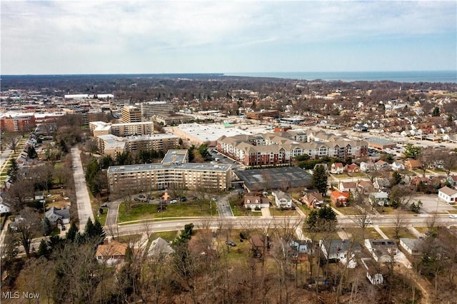 aerial view featuring a view of city