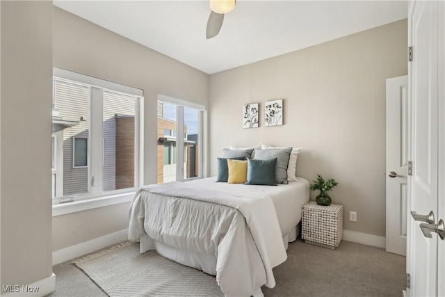 1228 W 74th St, Cleveland, OH 44102 - bedroom with ceiling fan, baseboards, and carpet floors