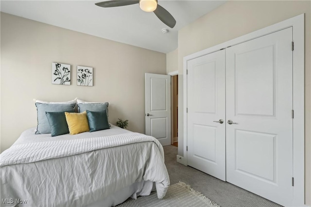 1228 W 74th St, Cleveland, OH 44102 - carpeted bedroom featuring a closet and a ceiling fan