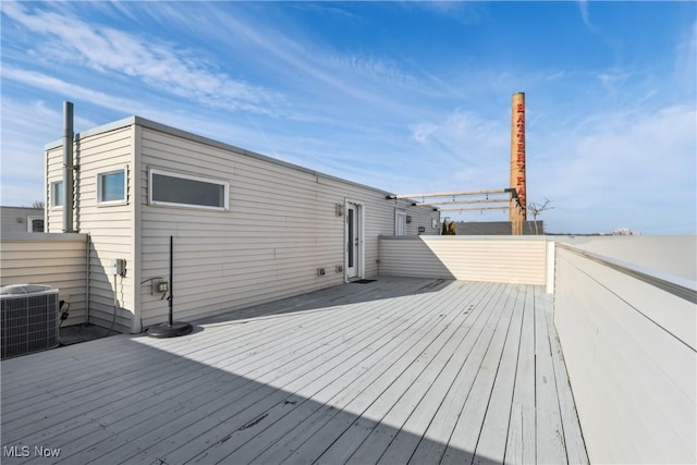 1228 W 74th St, Cleveland, OH 44102 - deck with cooling unit