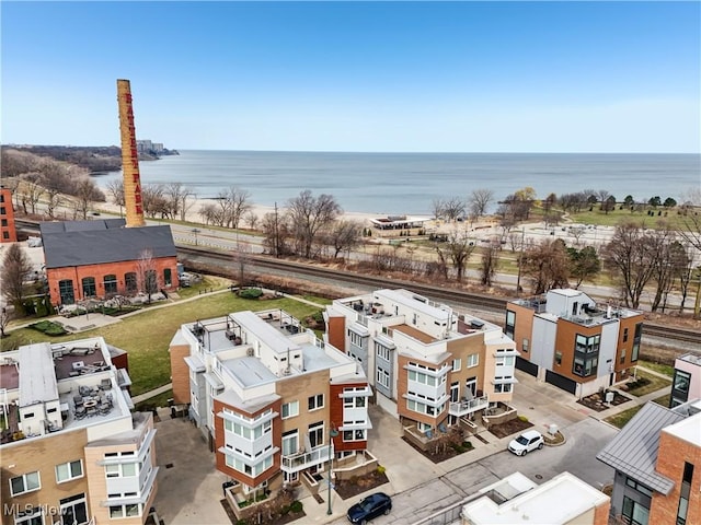 1228 W 74th St, Cleveland, OH 44102 - drone / aerial view featuring a water view