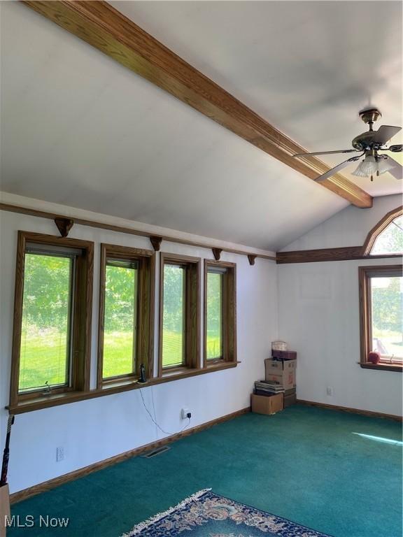 30173 Georgetown Rd, Salem, OH 44460 - carpeted spare room featuring ceiling fan and baseboards